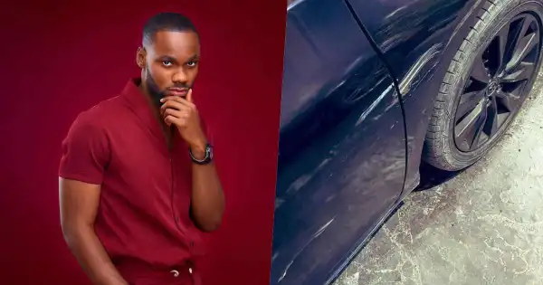 BBNaija’s Prince Voices Out His Frustrations As Delivery Rider Bash His Car