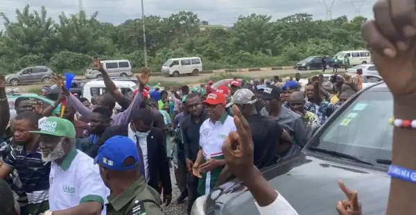 Peter Obi Arrives Osun State For Lasun (Photos)