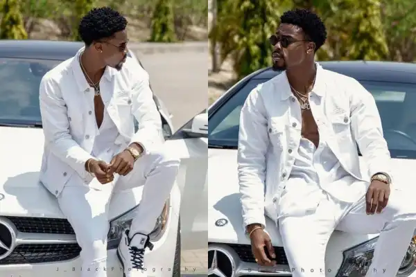 From Bolt To Benz – BBNaija’s Neo Says As he Shows Off His New Car
