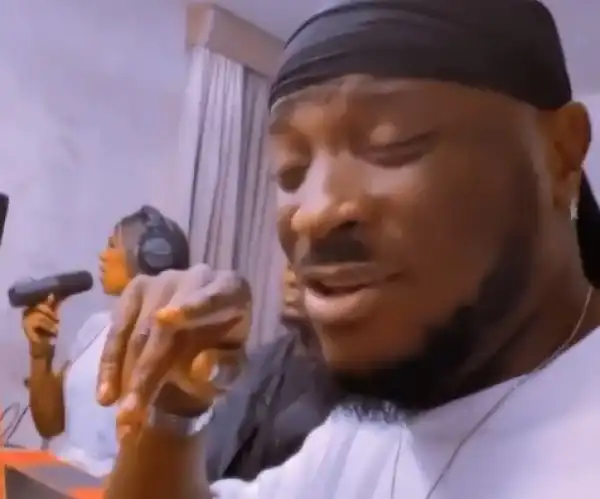 Peruzzi Mocks Tiwa Savage In Studio Over Horrible Voice (VIDEO)