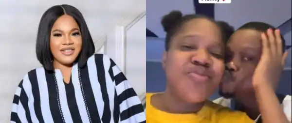 Toyin Abraham Stunned As Fan Returns Her Peck, Video Sparks Hilarious Reactions