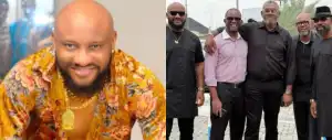 Fans reacts as Yul Edochie shares rare photos of him and his brothers