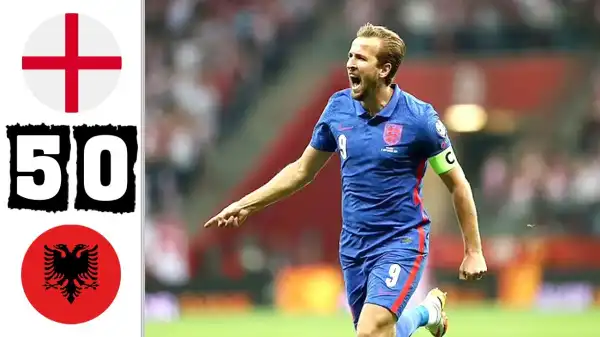 England vs Albania 5 - 0 (2022 World Cup Qualifier  Goals & Highlights)