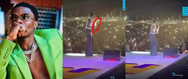 Wizkid Sparks Debate After Splashing Water On Fans At Concert