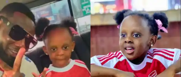 Ayo Makun Shares Sweet Father And Daughter Moment With Ayomide, Fans Adore Their Bond