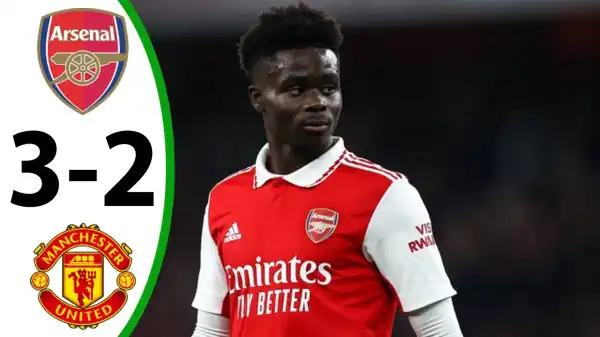 Arsenal vs Man United 3 - 2 (Premier League 2023 Goals & Highlights)