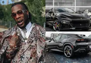 Burna Boy Spends Billions Brand New ferrari Purosangue