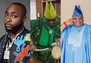 Davido Reacts To Clip Of Gov Ademola Adeleke Playing Talking Drum