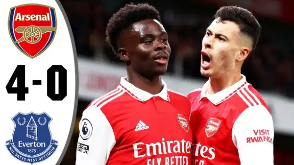 Arsenal vs Everton 4 - 0 (Premier League 2023 Goals & Highlights)