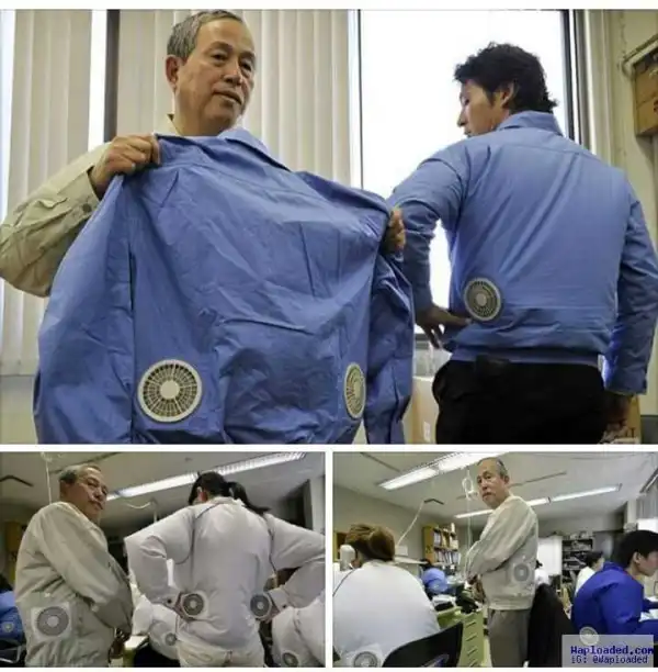 is this the Era of Air-Conditioned clothes?  Guess who made these..  (See more photos) 